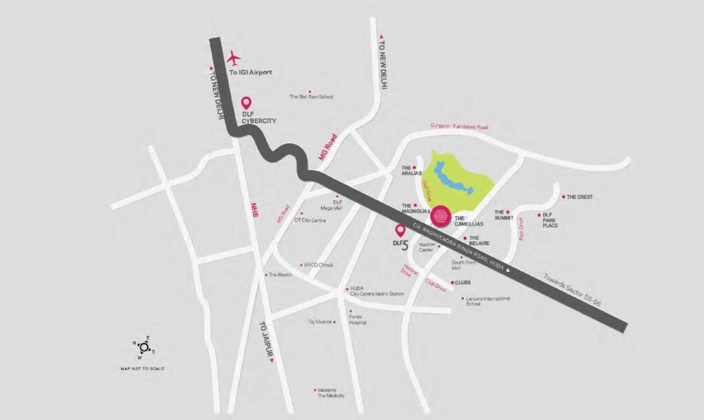 DLF The Camelias Map